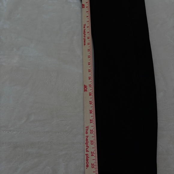 T BY TAHARI Black Pull On Black Faux Suede Pants Size S - Picture 7 of 12